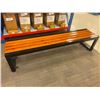 Image 1 : BANC EN MÉTAL ET BOIS 16"x71"x16"