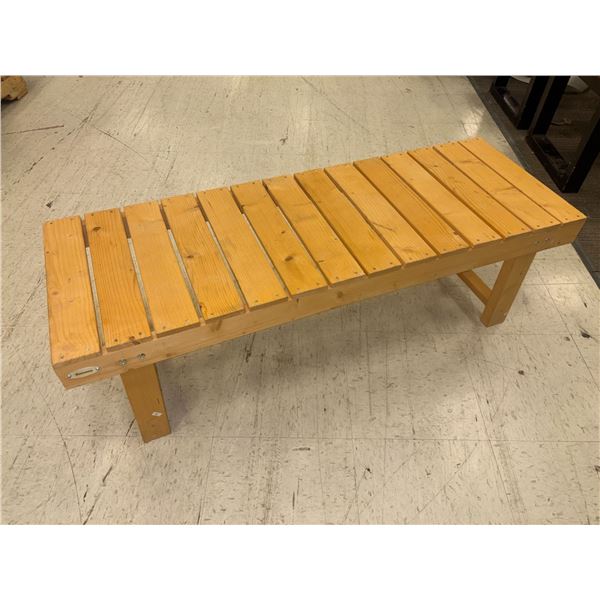 BANC EN BOIS 15"x44"x14"