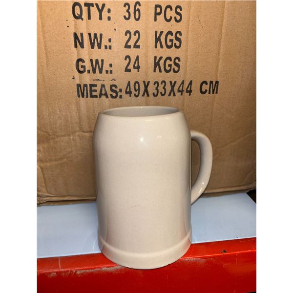 LOT DE 33 TASSES BEIGE