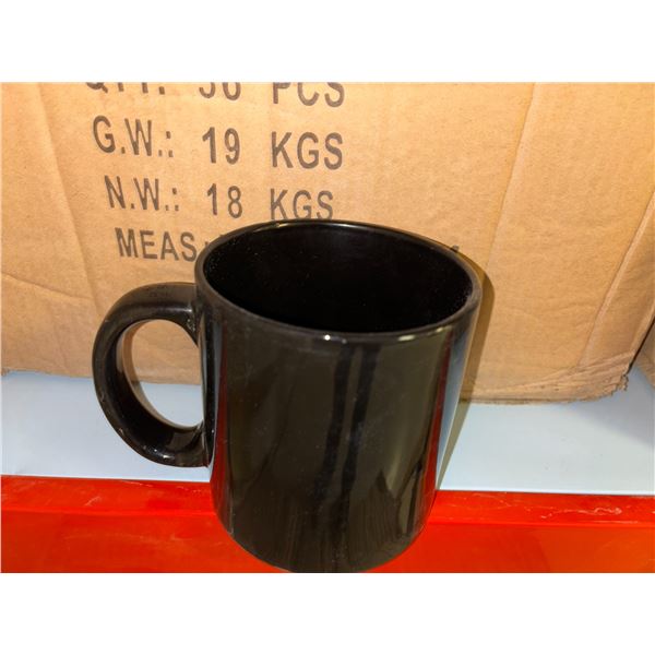 LOT DE 36 TASSES NOIR