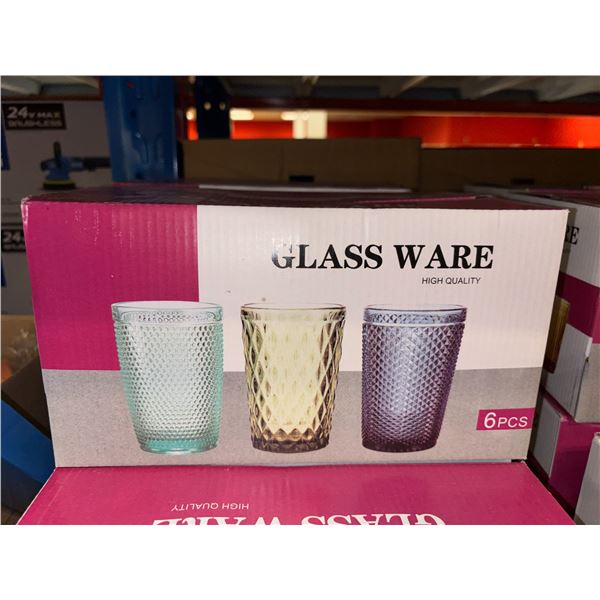 ENS DE 6 VERRES GLASS WARE