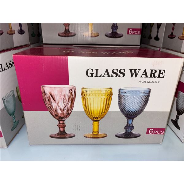 ENS DE 6 COUPES GLASS WARE