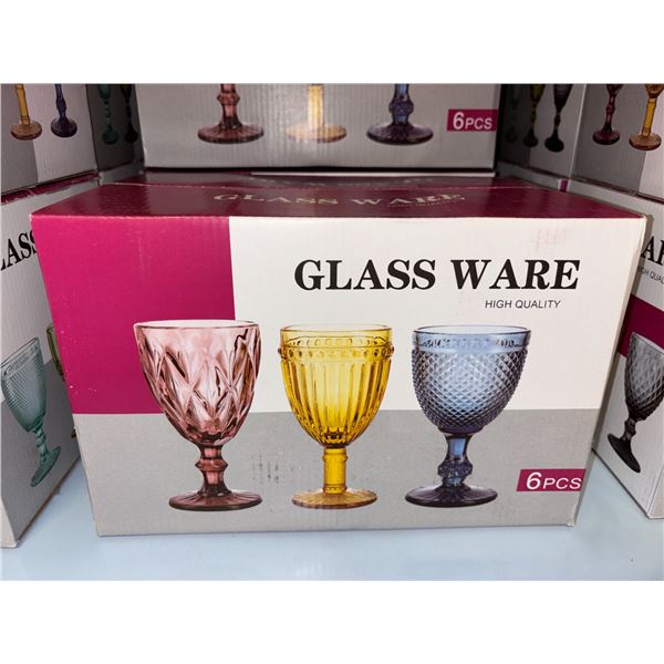 ENS DE 6 COUPES GLASS WARE