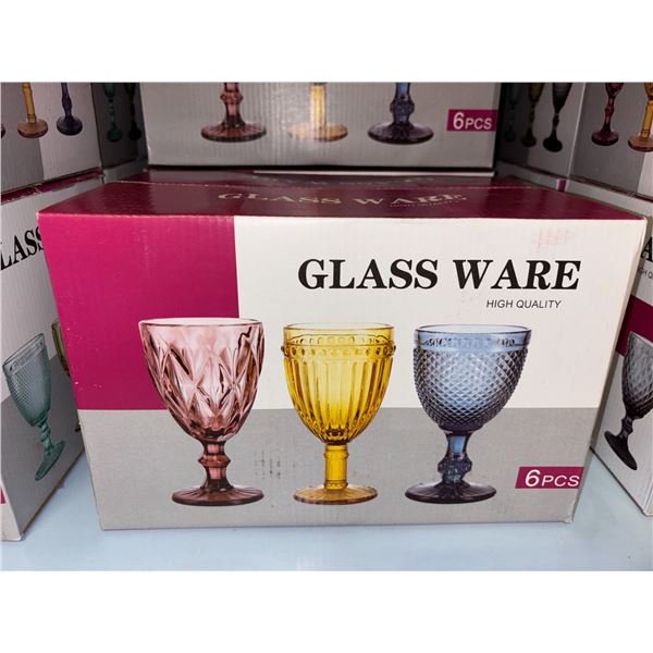 ENS DE 6 COUPES GLASS WARE