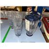 Image 1 : LOT DE 10pcs DE VERRES ET PICHETS EN PLASTIQUE CLAIRE ET BLUE