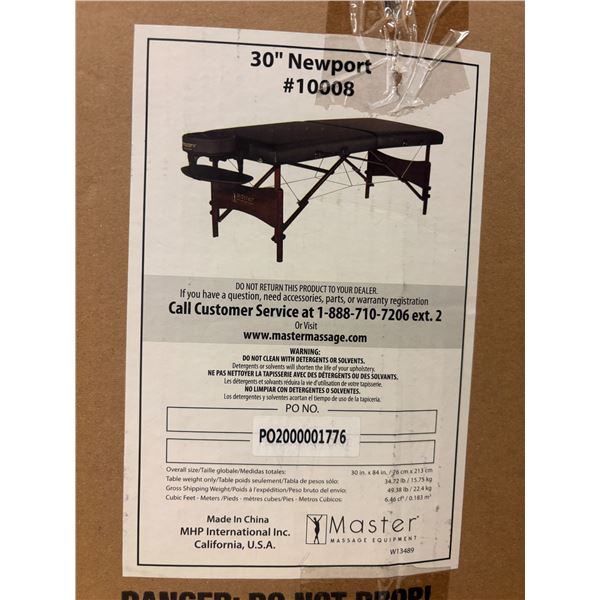 TABLE DE MASSAGE 30" NEWPORT #10008
