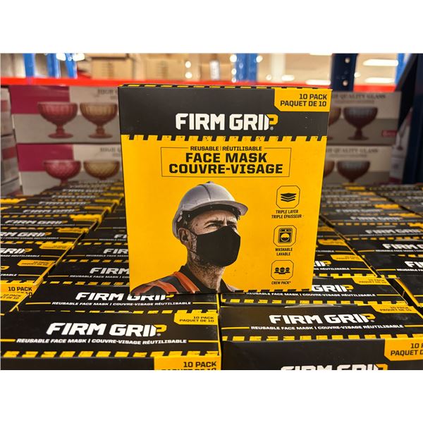 LOT DE 60+ PQTS DE 10pcs DE COUVRE-VISAGE FIRM GRIP