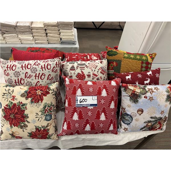 LOT DE 11 OREILLERS DE NOËL ASST