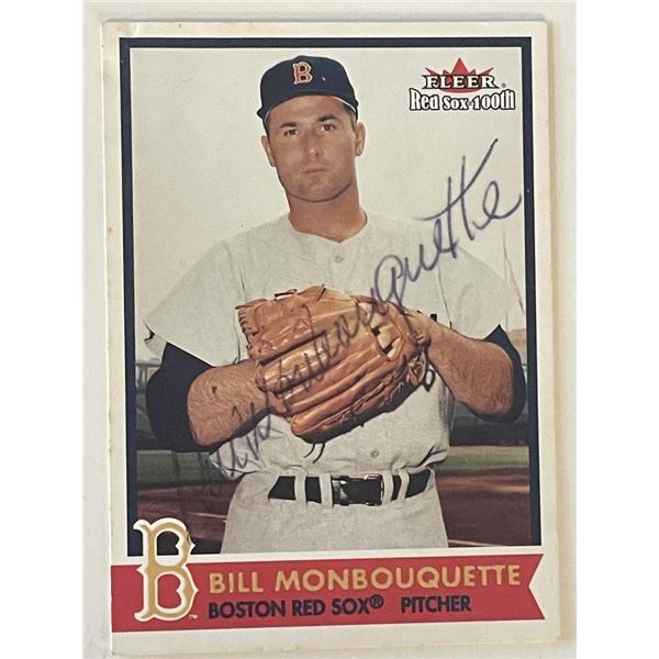 Red Sox Bill Monbouquette 2001 Fleer #20 signed trading card