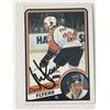 Image 1 : Philadelphia Flyers Dave Poulin 1984 Topps #120 signed trading card