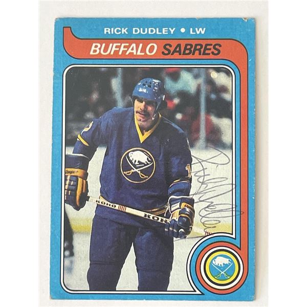 Buffalo Sabres Rick Dudley 1979 Tops#37 singed trading card