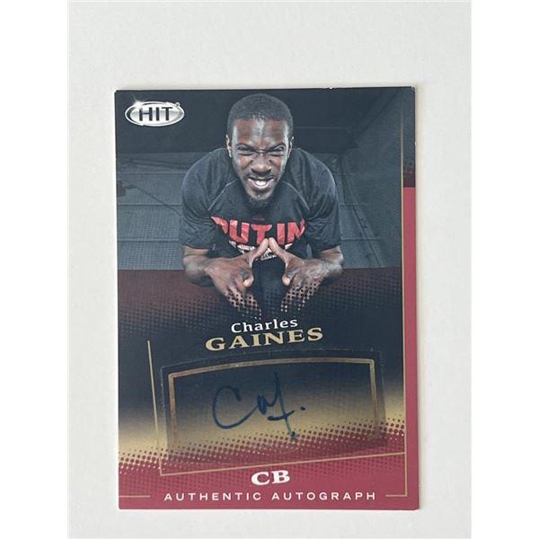 Charles Gaines signed autograph card