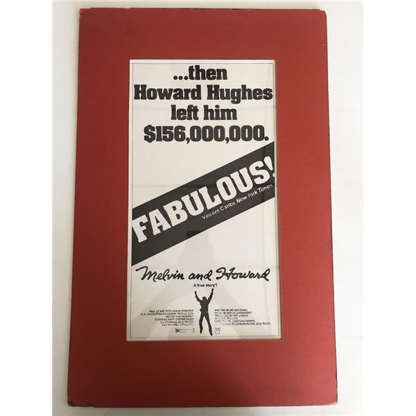 Melvin and Howard Movie Poster