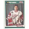 Image 1 : Detroit Red Wings Vincent Riendeau 1991 Score signed trading card