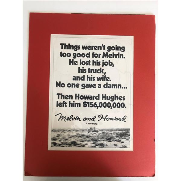 Melvin and Howard Movie Poster