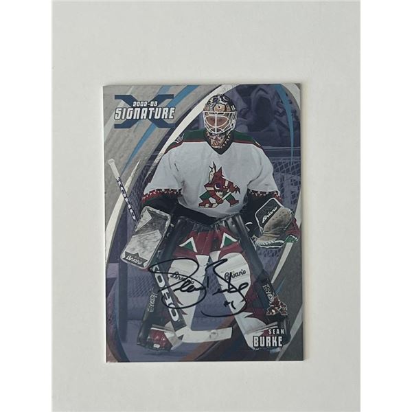 Phoenix Coyotes Sean Burke 2003 In the Game #98 signed trading card