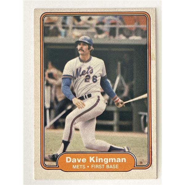 New York Mets Dave Kingman baseball trading card