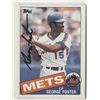 Image 1 : Mets George Foster signed 1985 Topps #170 trading card