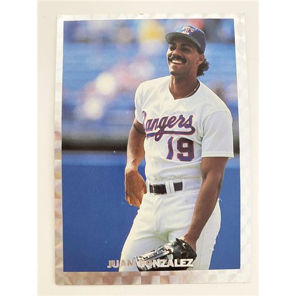 Juan Gonzalez Texas Rangers Baseball Card