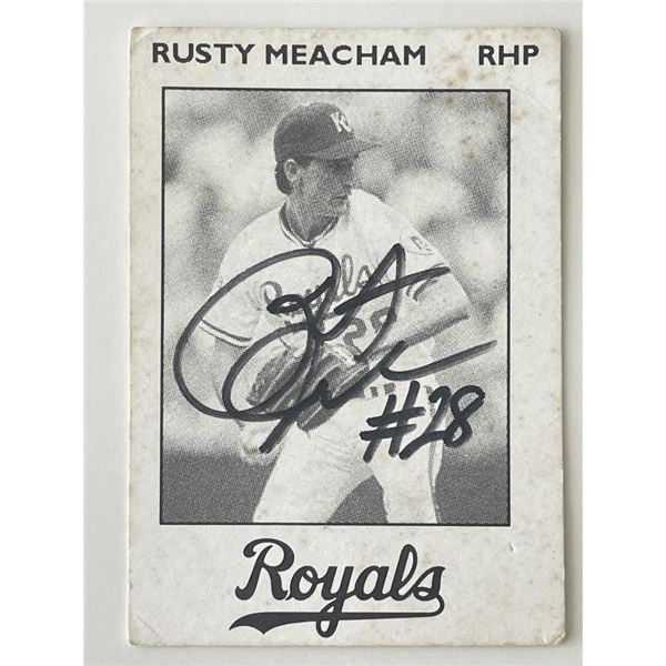 Kansas City Royals Rusty Meacham signed trading card