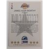 Image 1 : James Worthy Lakers NBA Hoops Basketball Card