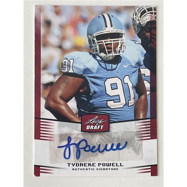 Tydreke Powell signed 2012 Leaf Draft #TP2  trading card