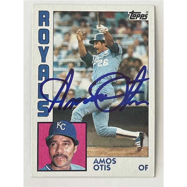 Kansas City Royals Amos Otis signed 1994 Topps #655   trading card