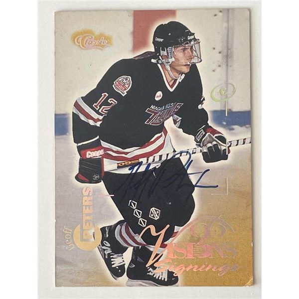 Geoff Peters signed autograph card