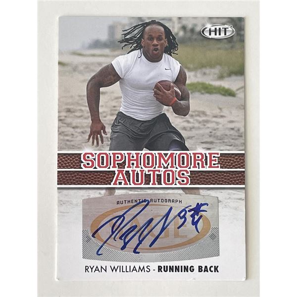Ryan Williams signed Sage Hit Sophmore Autos trading card