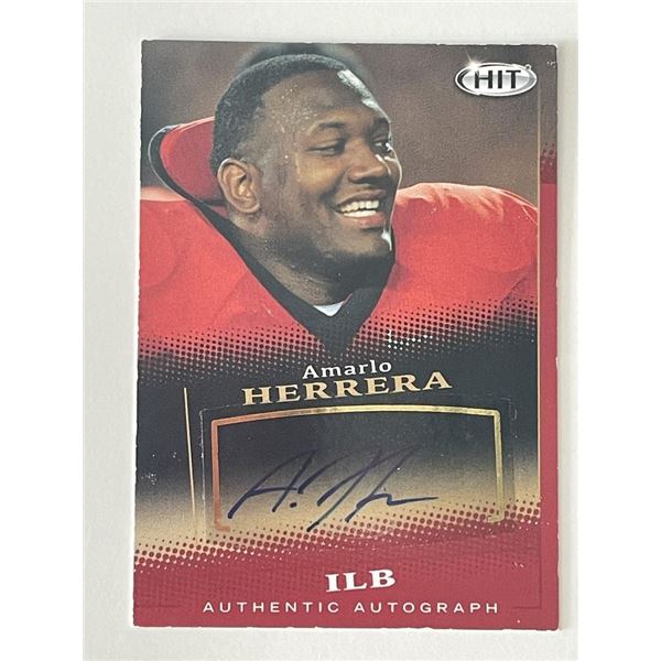 Amarlo Herrera signed autograph card