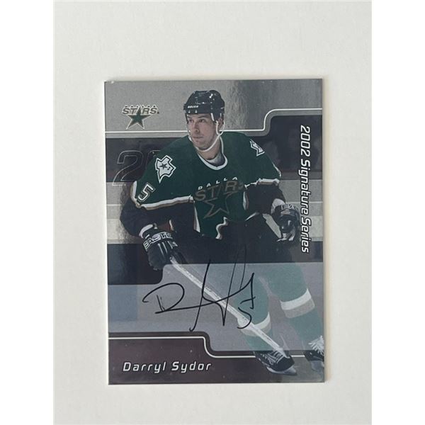 Dallas Stars Darryl Sydor 2002 In the Game #182 signed trading card