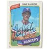 Image 1 : Texas Rangers Dave Rajsich signed 1980 Topps trading card