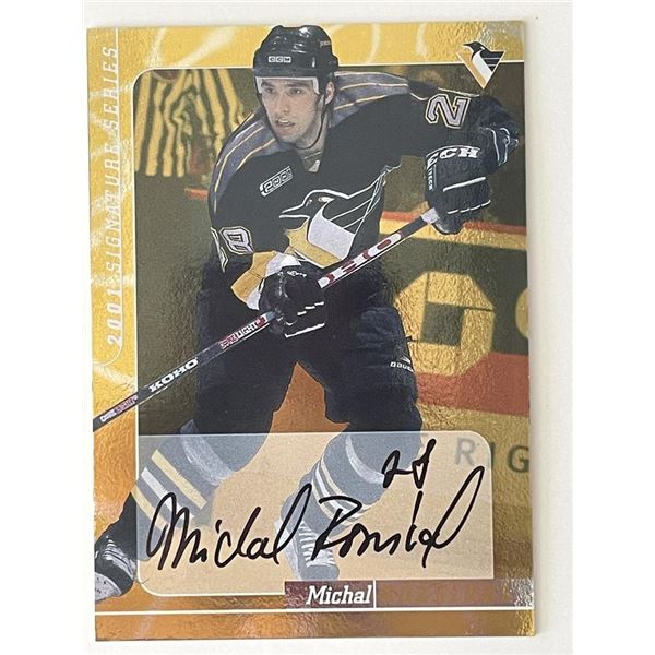 Pittsburgh Penguins Michal RozsÃ­val 200 In The Game #91 signed trading card