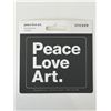 Image 1 : Peace Love Art Sticker