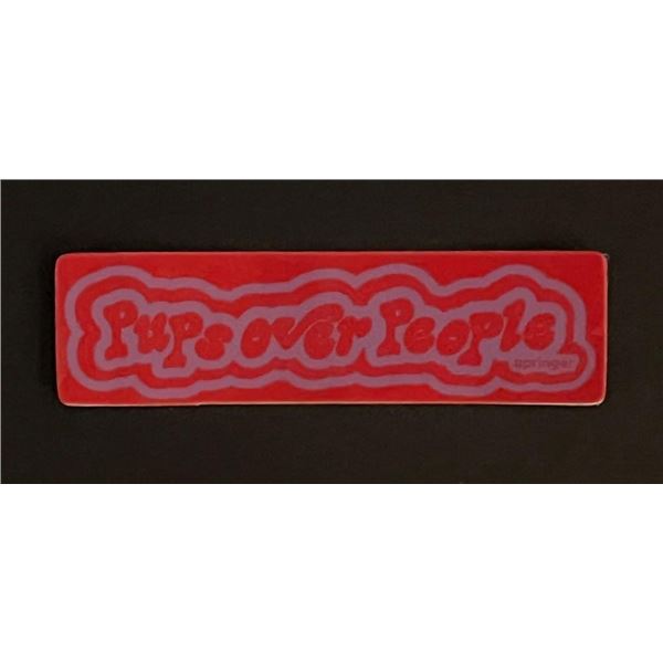 Pups Over People Sticker