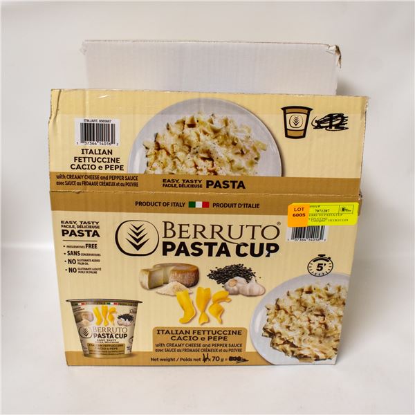 11 X 70G BERRUTO PASTA CUP ITALIAN FETTUCCINE