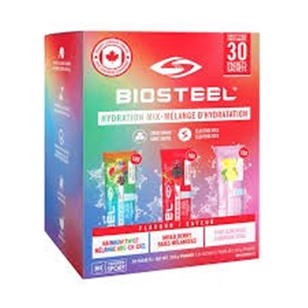 BIOSTEEL 30 PACKETS HYDRATION MIX VARIETY PACK
