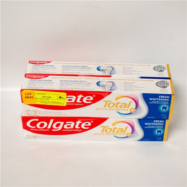 4 X 170ML COLGATE ANTISENSITIVITY TOOTHPASTE