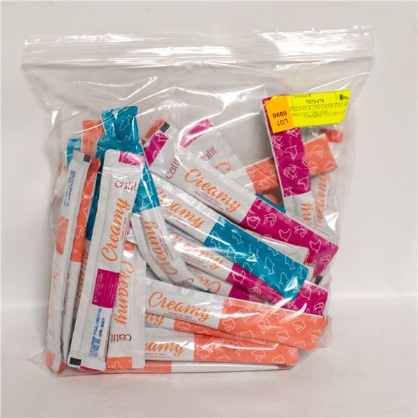 REPACKED 62 X 15G CATIT CREAMY LICKABLE CAT TREATS