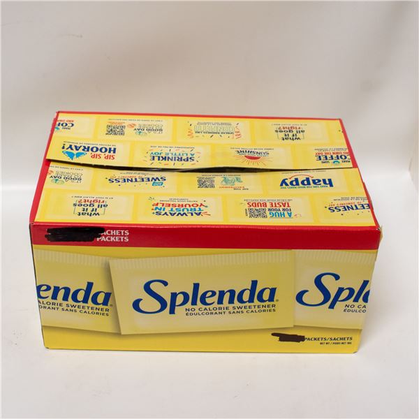 BOX OF SPLENDA PACKETS NO CALORIE SWEETENER