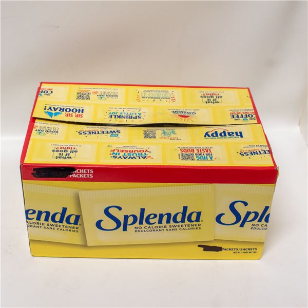 BOX OF SPLENDA PACKETS NO CALORIE SWEETENER
