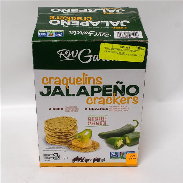 425G RW GARCIA JALAPENO CRACKERS 3 SEED
