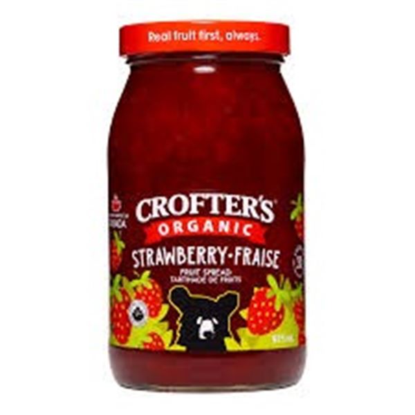 975ML CROFTERS ORGANIC STRAWBERRY FRUIT SPREAD
