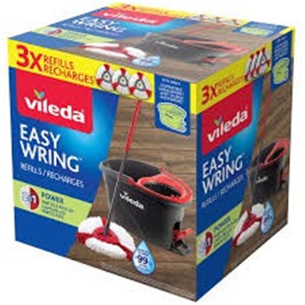 NEW VILEDA EASY WRING 3 REFILLS