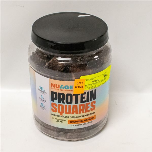 1.08KG NUAGE PROTEIN SQUARES CRUNCHY PEANUT