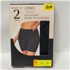 Image 1 : 2PK JONES SLIP SHORTS BLACK SMALL
