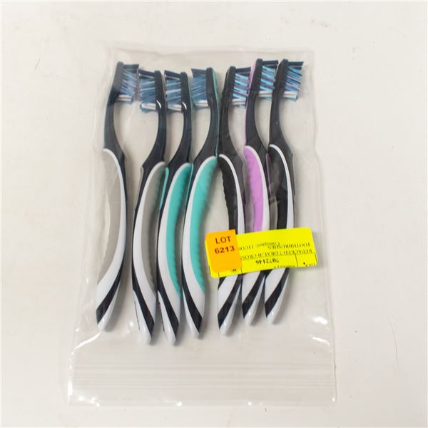 REPACKED 7 ORAL-B CROSS ACTION TOOTHBRUSHES
