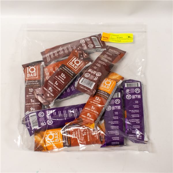 REPACKED 11 X 45G IQ BAR PROTEIN BAR VARIETY PACK