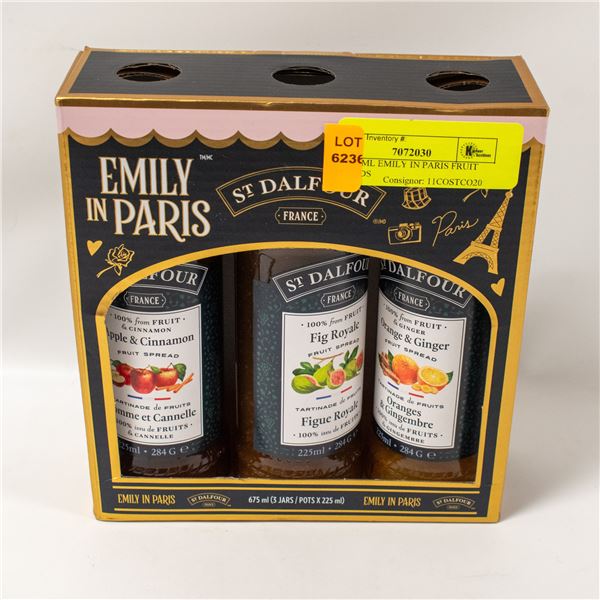 3 X 225ML EMILY IN PARIS FRUIT SPREADS