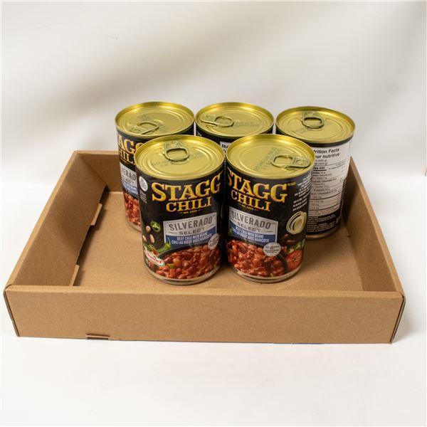 REPACKED 5 X 425G STAGG CHILI SILVERADO BEEF CHILI